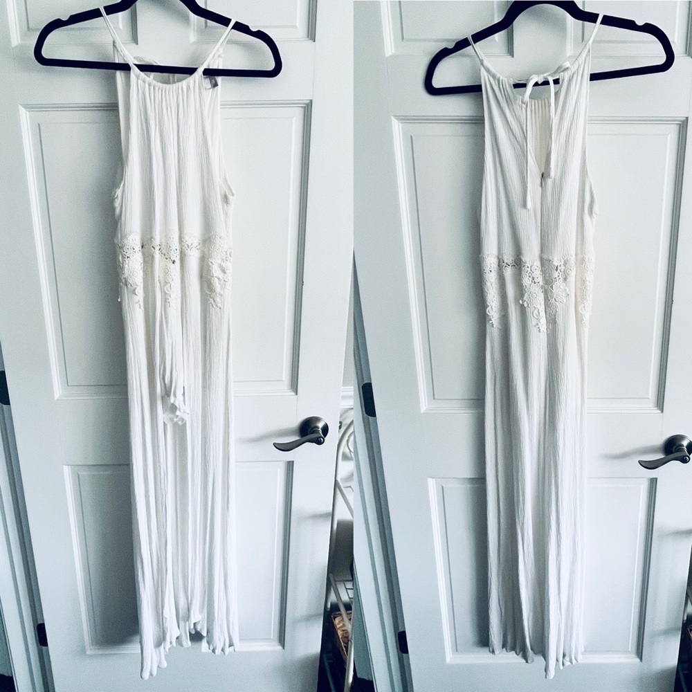 NWOT High Low Romper - White